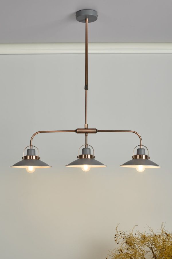 Liden 3 Light Bar Pendant Graphite Copper - Image 10