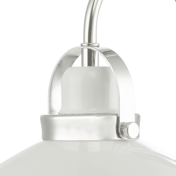 Liden Wall Light White and Polished Chrome - Image 3