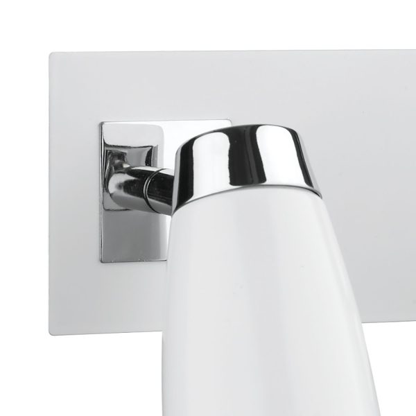 Loft 2 Light Low Energy Spot Switch Polished Chrome & Matt White - Image 2