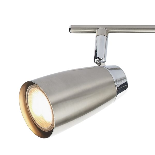 Loft 4 Light Low Energy Bar Satin Chrome/ Polished Chrome - Image 2