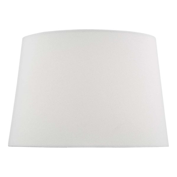 Luelle White Linen Tapered Drum Shade 30cm