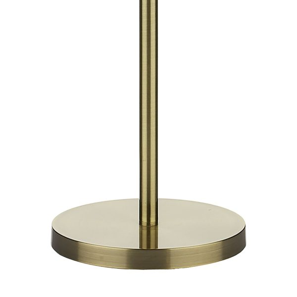 Madrid Ball Floor Lamp complete with Shade Antique Brass - Image 3