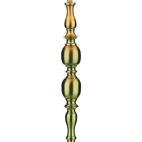 Madrid Ball Floor Lamp complete with Shade Antique Brass - Image 2