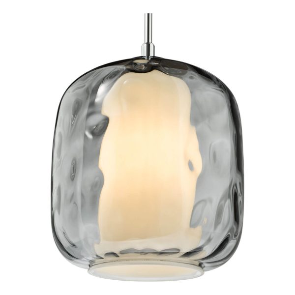 Majella Pendant Polished Chrome and Smoked Glass - Image 5