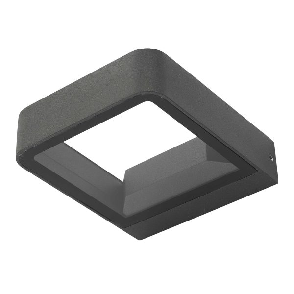 Malone Wall Light Square Anthracite IP65 LED - Image 2