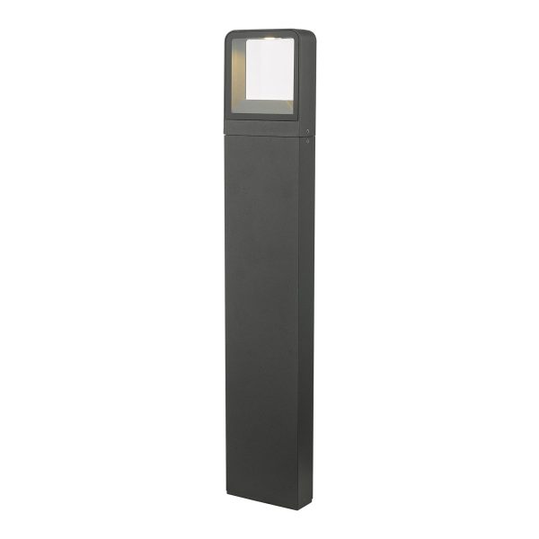 Malone Outdoor Post with Square Light Anthracite IP65 LED