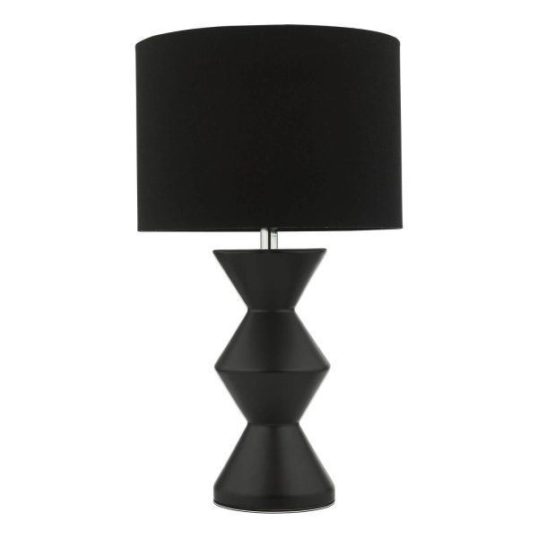 Max Table Lamp Black Ceramic With Shade - Image 2