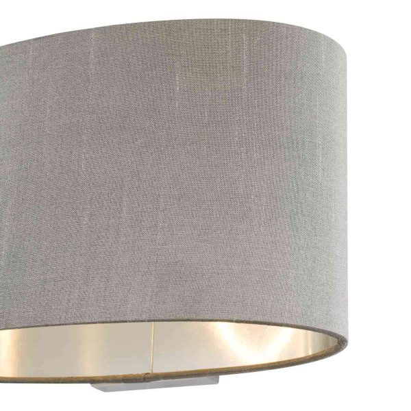 Melody Wall Light With Oval Grey Shade - Image 3