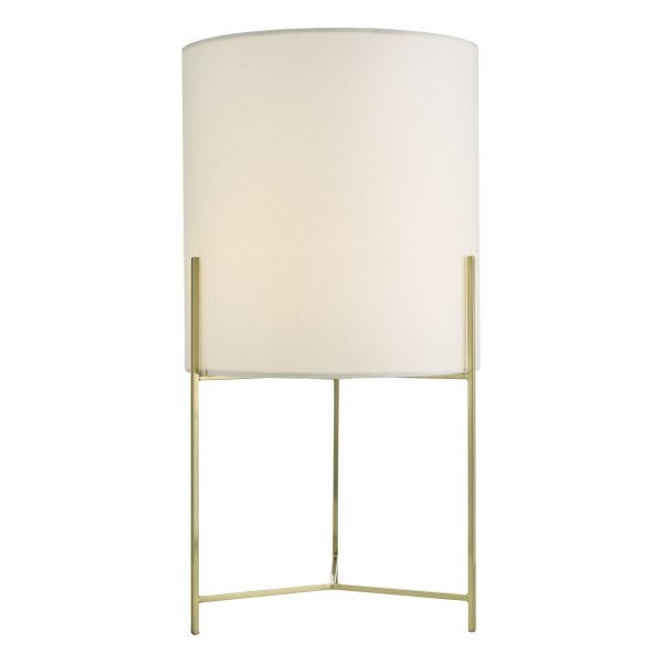 Michaela Table Lamp Satin Gold Cw Shd - Image 3