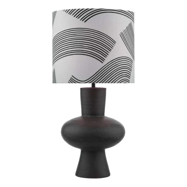 Miho Table Lamp Black/Bronze With Shade - Image 2