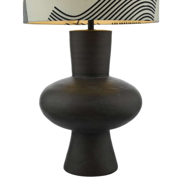 Miho Table Lamp Black/Bronze With Shade - Image 4