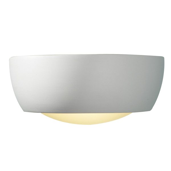 Milo Wall Light White Unglazed Ceramic Glass - Image 3