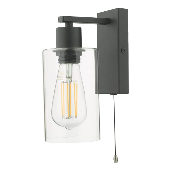 Miu Wall Light Matt Black Glass - Image 2