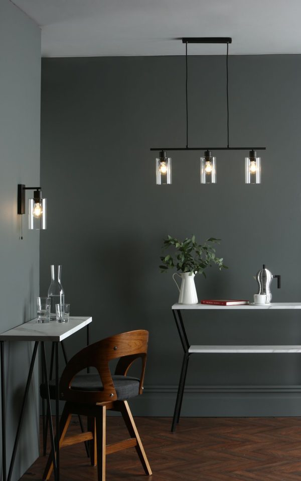 Miu Wall Light Matt Black Glass - Image 3