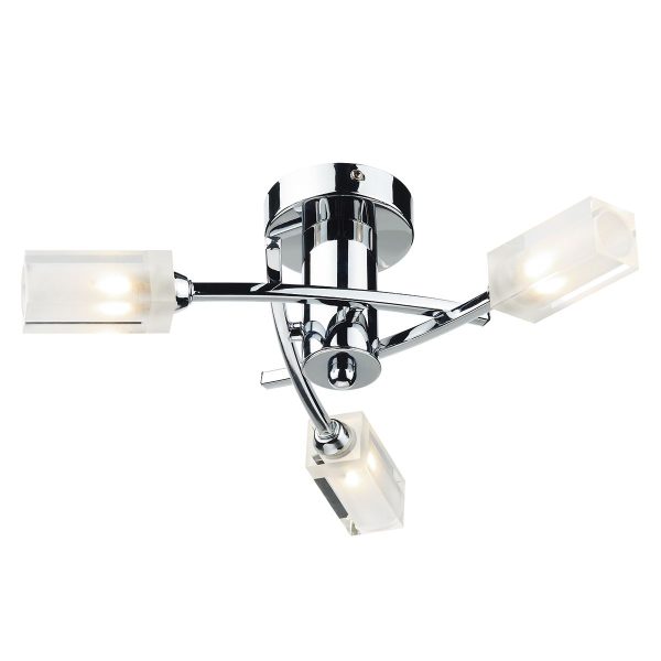 Morgan 3 Light Semi Flush Polished Chrome - Image 3