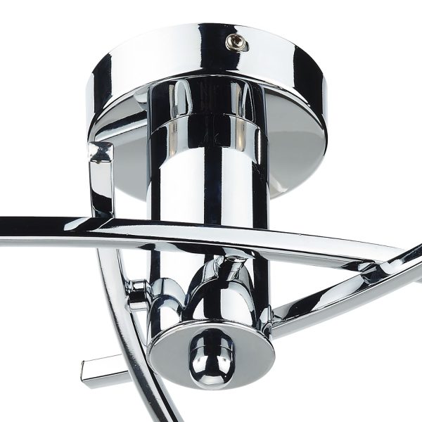 Morgan 3 Light Semi Flush Polished Chrome - Image 2