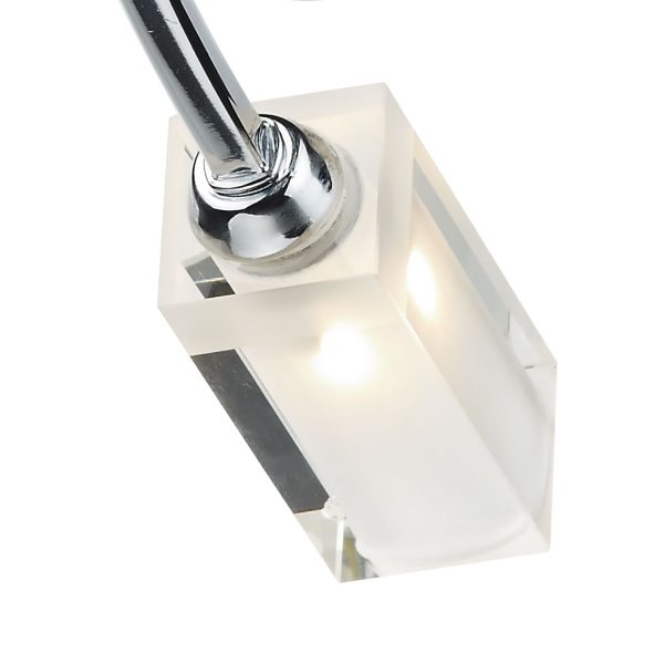 Morgan 3 Light Semi Flush Polished Chrome