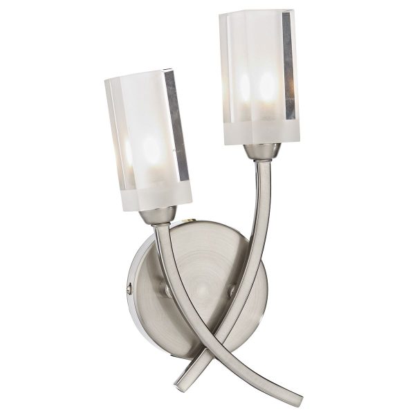 Morgan Double Wall Bracket Satin Chrome - Image 3