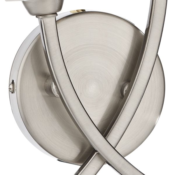 Morgan Double Wall Bracket Satin Chrome