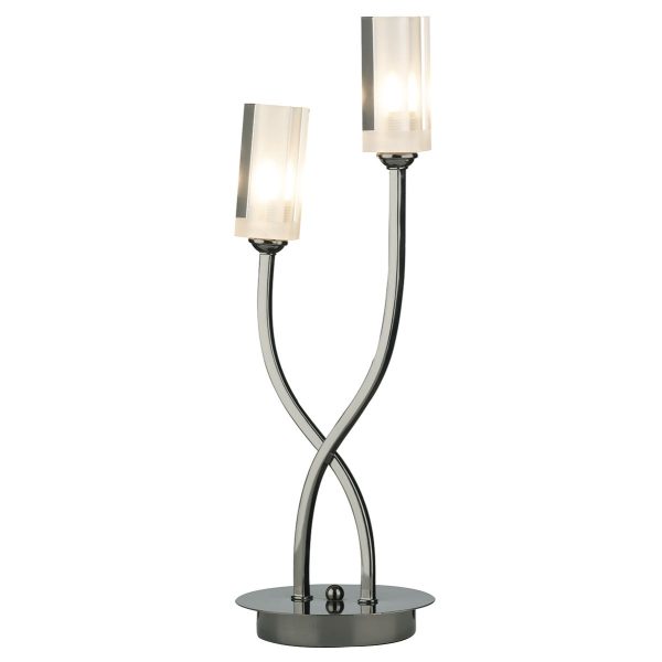 Morgan 2 Light Table Lamp Black Chrome - Image 3