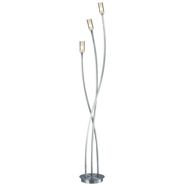 Morgan 3 Light Floor Lamp Satin Chrome - Image 4