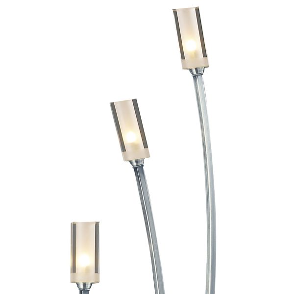 Morgan 3 Light Floor Lamp Satin Chrome - Image 3