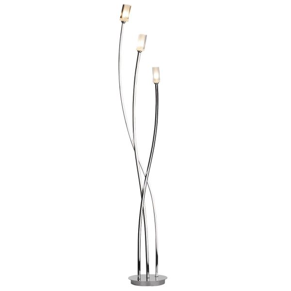 Morgan 3 Light Floor Lamp Polished Chrome - Image 4