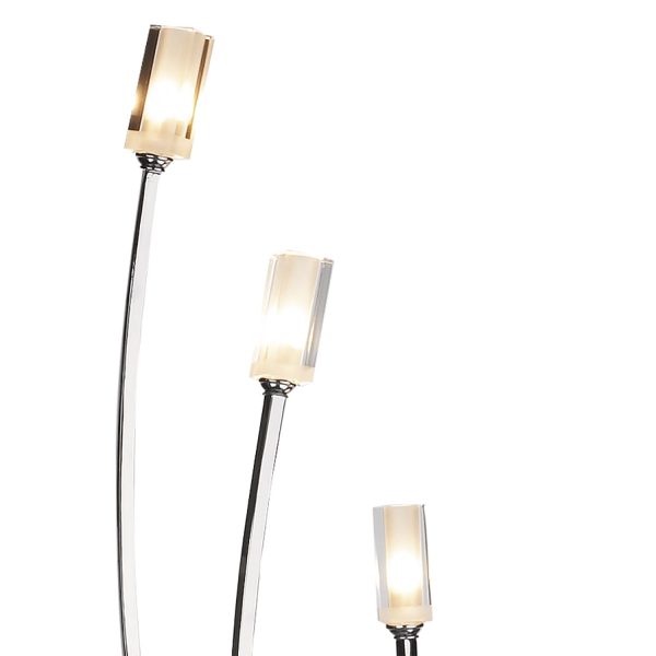 Morgan 3 Light Floor Lamp Polished Chrome - Image 3