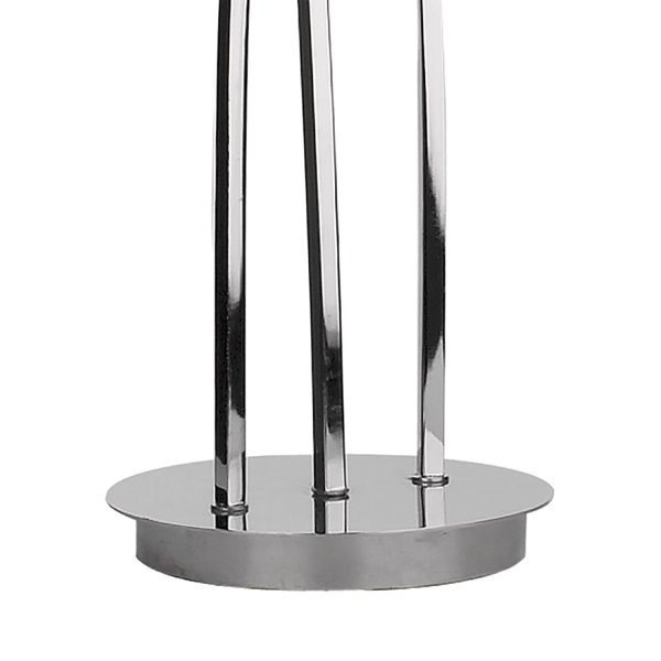 Morgan 3 Light Floor Lamp Polished Chrome