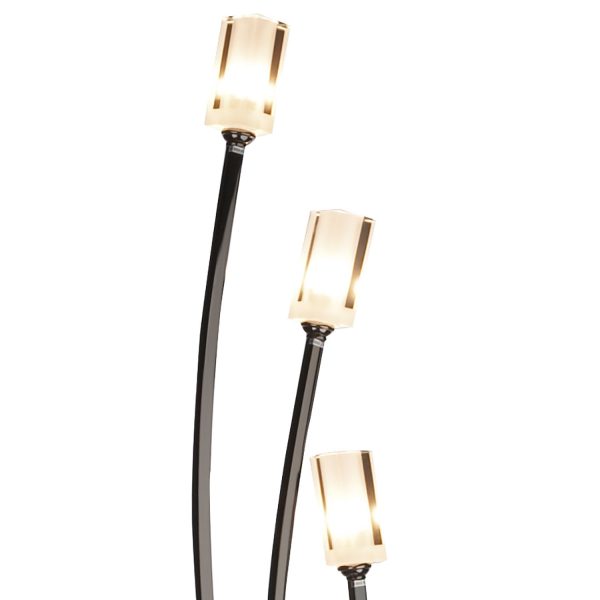 Morgan 3 Light Floor Lamp Black Chrome - Image 3