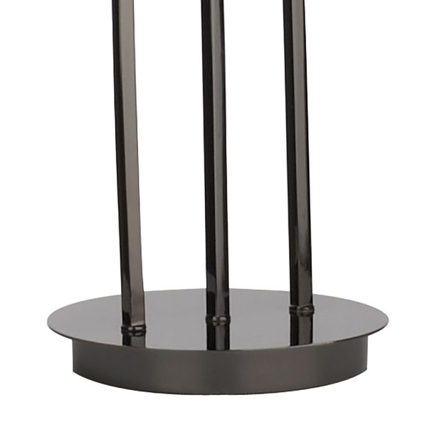 Morgan 3 Light Floor Lamp Black Chrome