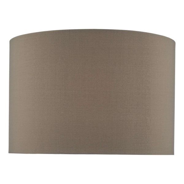 Mubina Grey Faux Silk Drum Shade 30cm