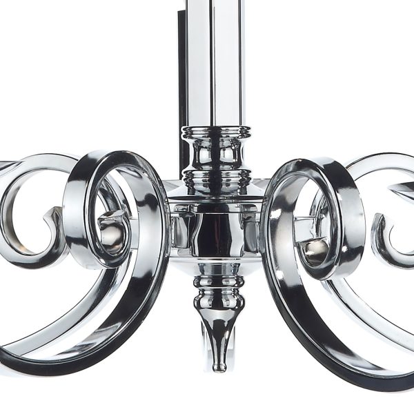 Murray 5 Light Dual Mount Pendant Polished Chrome - Image 2