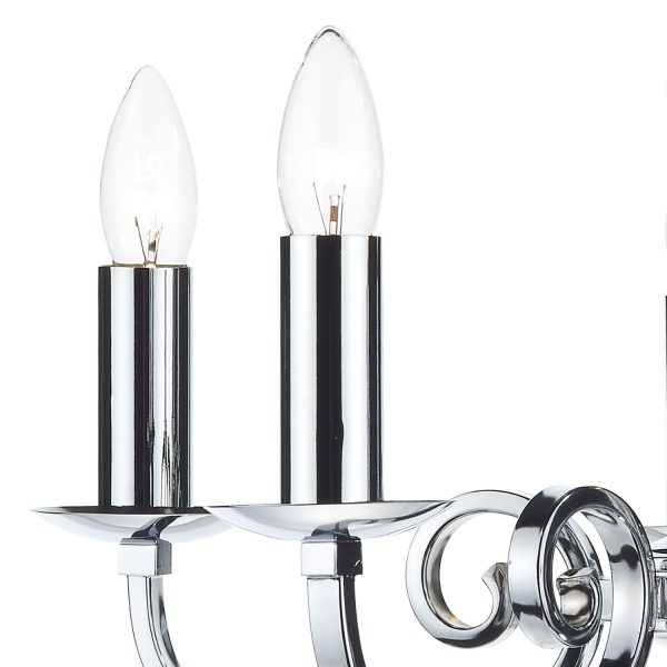 Murray 5 Light Dual Mount Pendant Polished Chrome