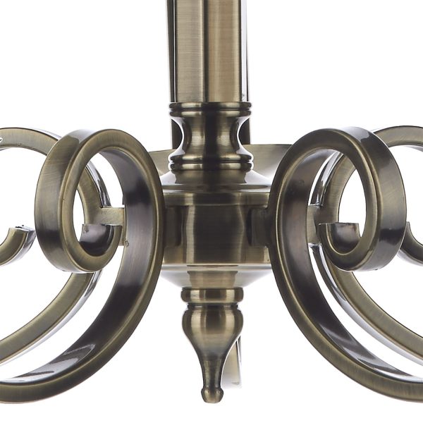 Murray 5 Light Dual Mount Pendant Antique Brass - Image 2