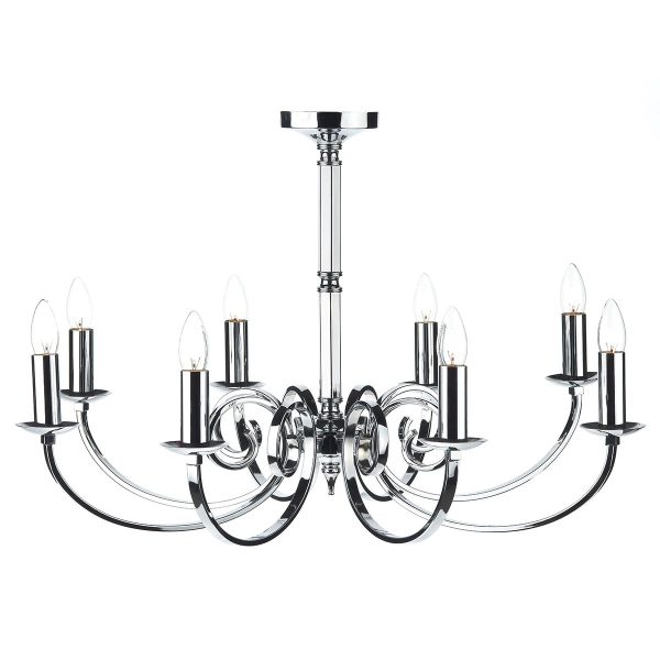 Murray 8 Light Dual Mount Pendant Polished Chrome - Image 4