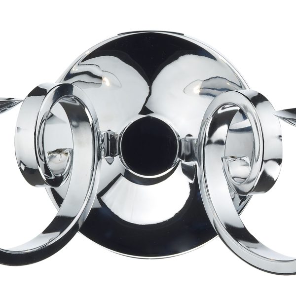 Murray 2 Light Wall Light Polished Chrome - Image 2