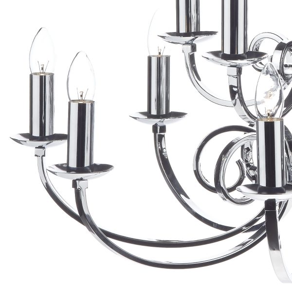 Murray 12 Light Dual Mount Pendant Polished Chrome