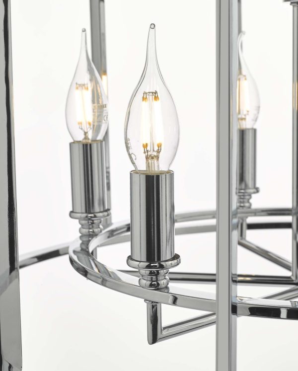 Myka 6 Light Pendant Polished Chrome - Image 4