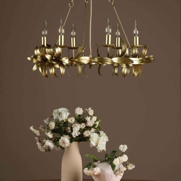 Nadria 6 Light Pendant Satin Gold - Image 10