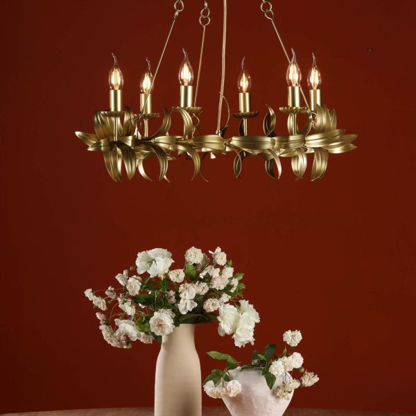 Nadria 6 Light Pendant Satin Gold - Image 13