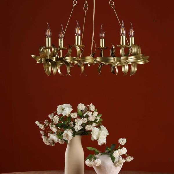 Nadria 6 Light Pendant Satin Gold - Image 14