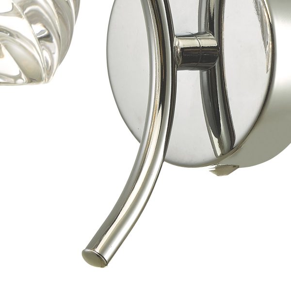 Nakita Wall Light Polished Chrome With Twisted Open Glass - Image 6