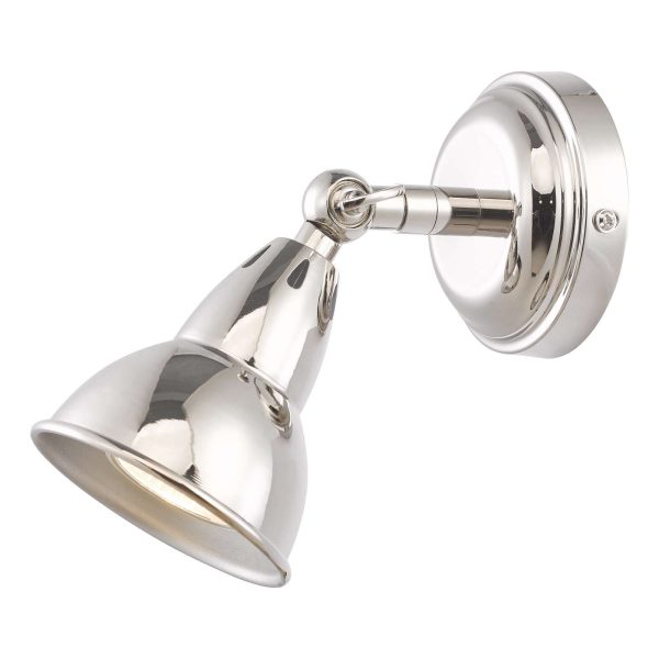 Nathaniel Single Wall Spotlight Polished Nickel