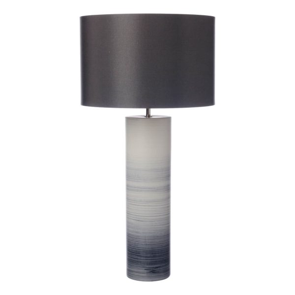 Nazare Table Lamp Black/White Ceramic With Shade