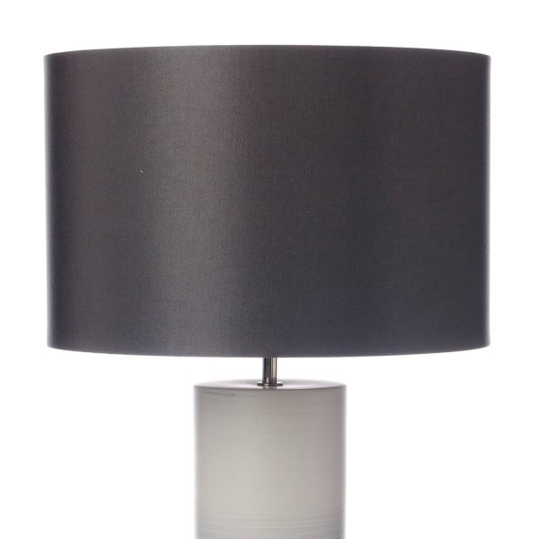 Nazare Table Lamp Black/White Ceramic With Shade - Image 2