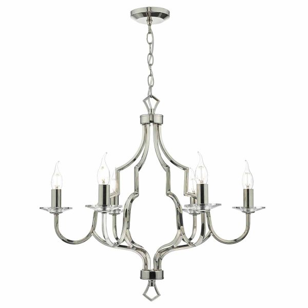 Nerva 6lt Pendant Polished Nickel & Crystal - Image 5