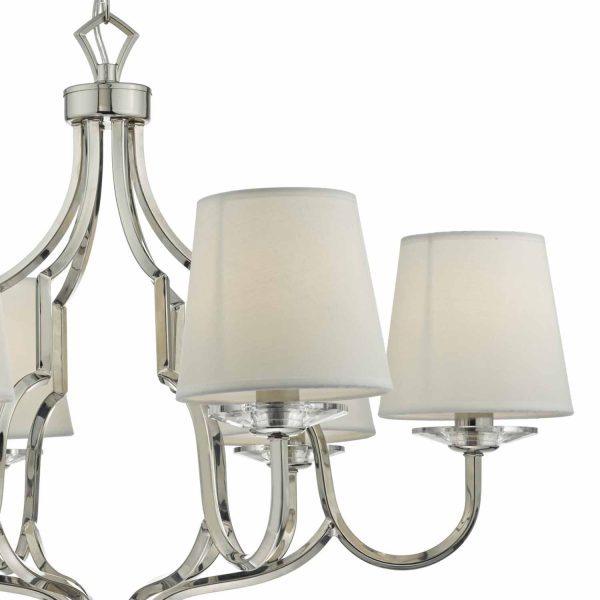 Nerva 6lt Pendant Polished Nickel & Crystal - Image 3