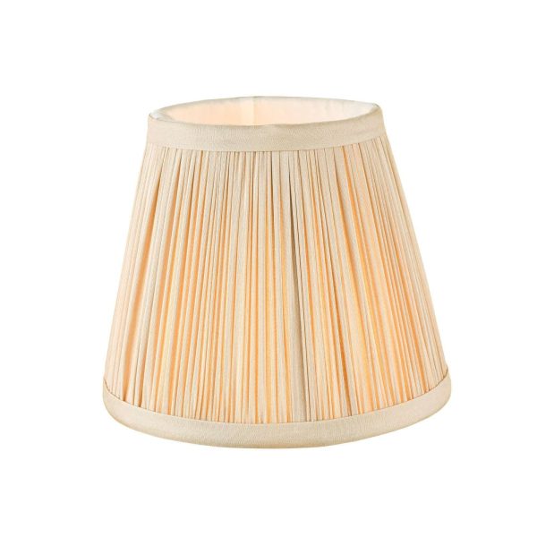 Noelle Taupe Silk Pleated Shade 14cm