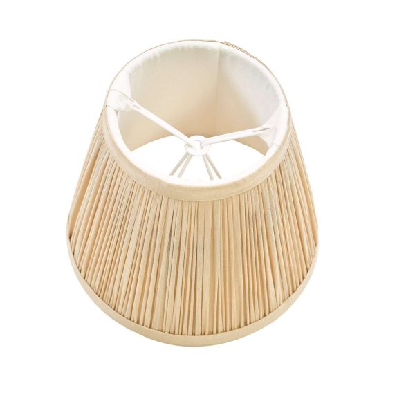 Noelle Taupe Silk Pleated Shade 14cm - Image 3